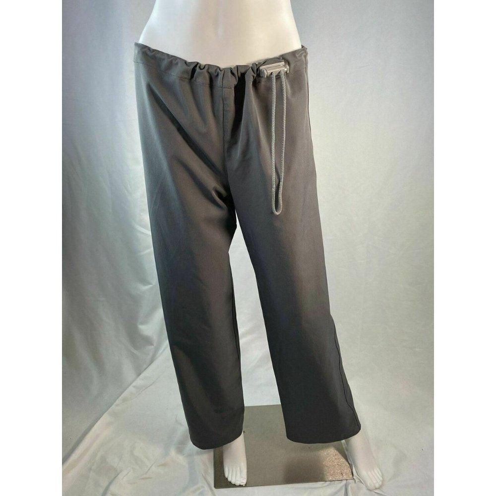 Armani Jeans Gray Drawstring Parachute Pants